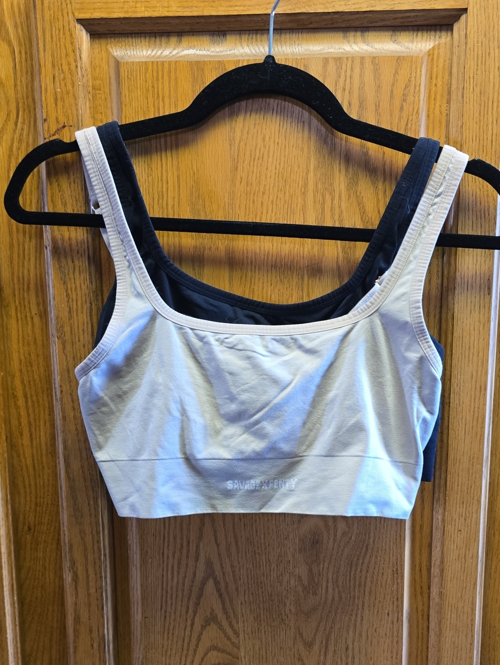 Savage X Fenty Bralette Set, Black L/ Nude XL, Adjustable Straps, Comfy